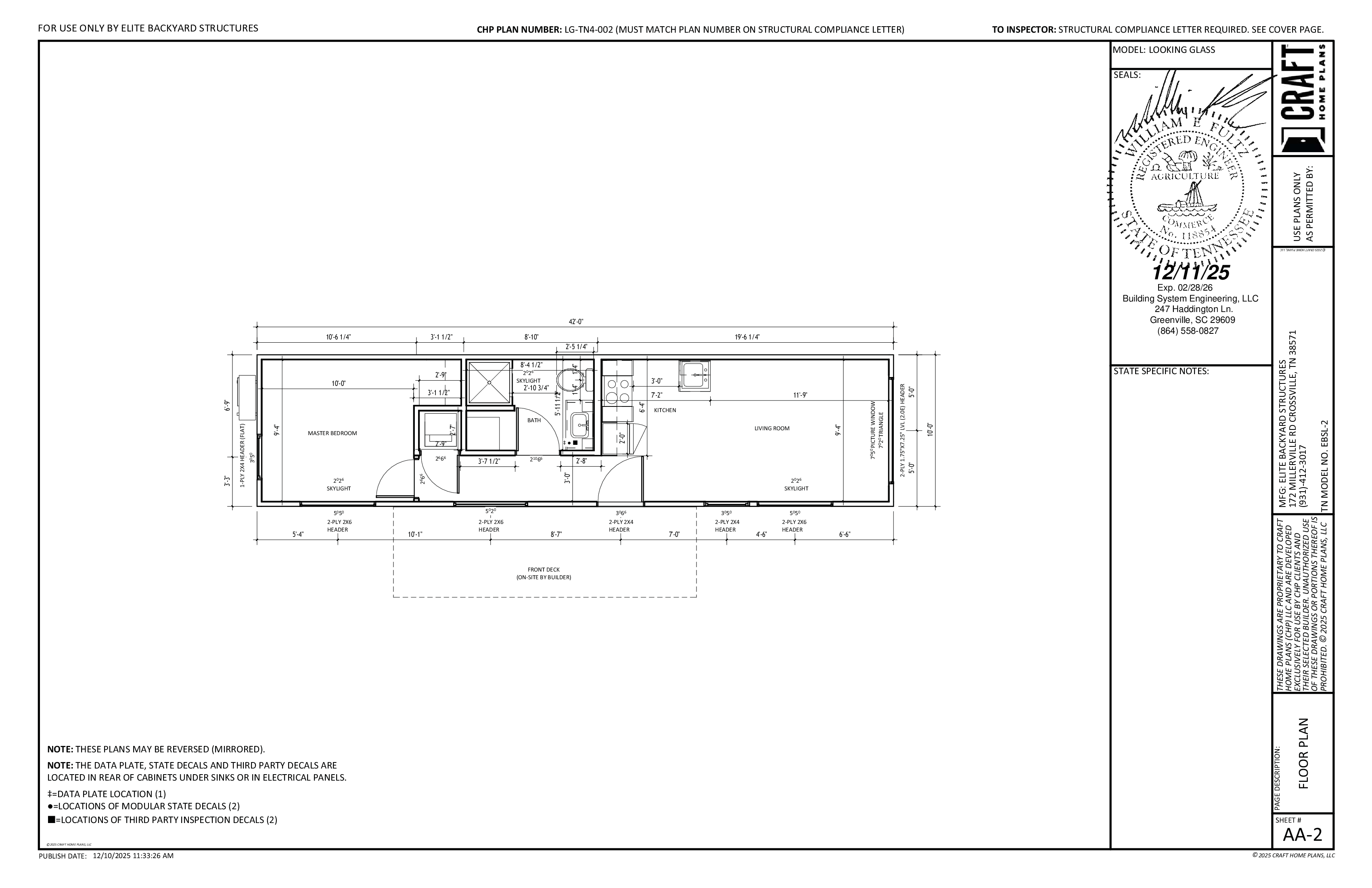 The Looking Glass floor plan